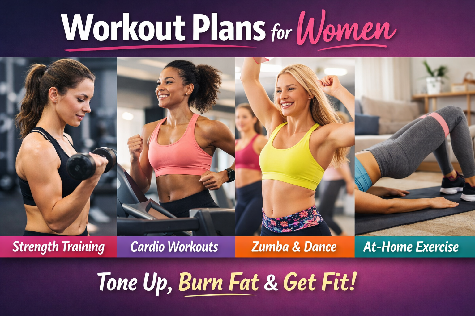 Women’s Fitness Programs: Workout Plans, Gym Routines & Zumba Classes for Ladies