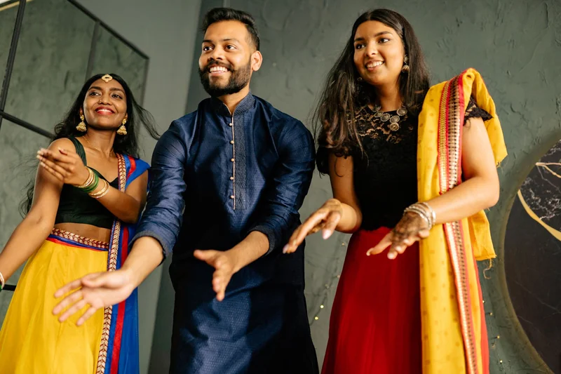Small group dancing together